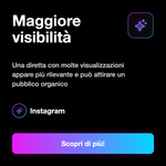 LIVE VIEW + LIKE - Maggiore visibilità: Una diretta con molte visualizzazioni appare più rilevante e può attirare un pubblico organico