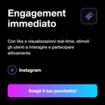 LIVE VIEW + LIKE - Engagement immediato: Con like e visualizzazioni real-time, stimoli gli utenti a interagire e partecipare attivamente