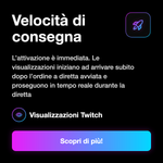TWITCH LIVE VIEWS - Velocità di consegna: L’attivazione è immediata. Le visualizzazioni iniziano ad arrivare subito dopo l’ordine a diretta avviata e proseguono in tempo reale durante la diretta