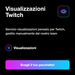 VISUALIZZAZIONI - Visualizzazioni Twitch: Servizio visualizzazioni pensato per Twitch, gestito manualmente dal nostro team