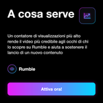 Visualizzazioni Rumble internazionali - A cosa serve