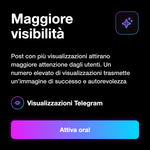 VISUALIZZAZIONI AUTOMATICHE - Maggiore visibilità: Post con più visualizzazioni attirano maggiore attenzione dagli utenti. Un numero elevato di visualizzazioni trasmette un’immagine di successo e autorevolezza