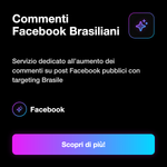 Commenti Facebook Brasiliani 🇧🇷 • Engagement Post - Commenti Facebook Brasiliani: Servizio dedicato all’aumento dei commenti su post Facebook pubblici con targeting Brasile