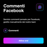 Reazioni ai Commenti Facebook ❤️ • Comment Reactions - Commenti Facebook: Servizio commenti pensato per Facebook, gestito manualmente dal nostro team
