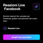 Reazioni Live Facebook ❤️🔴 • Live Stream Reactions - Reazioni Live ️ Facebook: Servizio reazioni live ️ pensato per Facebook, gestito manualmente dal nostro team
