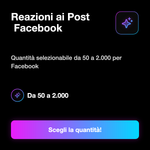 Reazioni ai Post Facebook 👍❤️ • Engagement Post - Reazioni ai Post ️ Facebook: Quantità selezionabile da 50 a 2.000 per Facebook