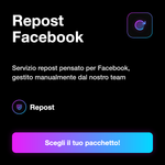 Condivisioni Facebook 🔁 • Post Shares - Repost Facebook: Servizio repost pensato per Facebook, gestito manualmente dal nostro team