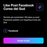 Like Post Facebook Corea del Sud 🇰🇷 • Engagement Post - Like Post Facebook Corea del Sud: Servizio per aumentare i Mi piace su post Facebook pubblici con targeting Corea del Sud