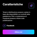 Commenti Facebook USA 🇺🇸 • Engagement Post - Caratteristiche: Tempi e distribuzione possono variare in base alla disponibilità e ai controlli della piattaforma. Filtri e moderazione di Facebook possono influire sulla pubblicazione
