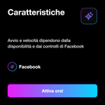 Follower Facebook USA 🇺🇸 • Crescita Profilo - Caratteristiche: Avvio e velocità dipendono dalla disponibilità e dai controlli di Facebook