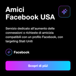 Amici Facebook USA 🇺🇸 • Richieste Amicizia - Amici Facebook USA: Servizio dedicato all’aumento delle connessioni o richieste di amicizia compatibili con un profilo Facebook, con targeting Stati Uniti