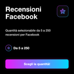 Recensioni Facebook USA 🇺🇸 • Feedback Pagina - Recensioni Facebook: Quantità selezionabile da 5 a 250 recensioni per Facebook