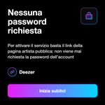 Fan Deezer - Nessuna password richiesta