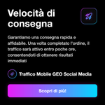 Traffico GEO mobile - requisiti e compatibilità