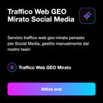 Traffico Web GEO Mirato 📍 • Geo Targeted Traffic - Traffico Web GEO Mirato Social Media: Servizio traffico web geo mirato pensato per Social Media, gestito manualmente dal nostro team