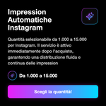 IMPRESSION AUTOMATICHE - Impression Automatiche Instagram: Quantità selezionabile da 1.000 a 15.000 per Instagram. Il servizio è attivo immediatamente dopo l'acquisto, garantendo una distribuzione fluida e continua delle impression