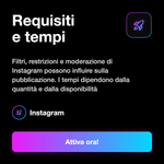 Commenti Instagram Arabi 🌍 • Engagement Post - Requisiti e tempi: Filtri, restrizioni e moderazione di Instagram possono influire sulla pubblicazione. I tempi dipendono dalla quantità e dalla disponibilità