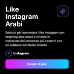 Like Instagram Arabi 🌍 • Engagement e Visibilità - Like Instagram Arabi: Servizio per aumentare i like Instagram con targeting area araba e rendere le interazioni del contenuto più coerenti con un pubblico del Medio Oriente