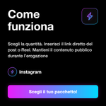 Like Instagram Arabi 🌍 • Engagement e Visibilità - Come funziona: Scegli la quantità. Inserisci il link diretto del post o Reel. Mantieni il contenuto pubblico durante l’erogazione