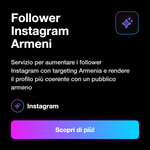 Follower Instagram Armeni 🇦🇲 • Crescita Profilo - Follower Instagram Armeni: Servizio per aumentare i follower Instagram con targeting Armenia e rendere il profilo più coerente con un pubblico armeno