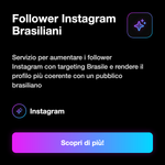 Follower Instagram Brasiliani 🇧🇷 • Crescita Profilo - Follower Instagram Brasiliani: Servizio per aumentare i follower Instagram con targeting Brasile e rendere il profilo più coerente con un pubblico brasiliano