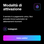 INSTAGRAM ENGAGEMENT PACK - Modalità di attivazione: Il servizio è a pagamento unico. Non prevede rinnovi automatici né abbonamenti ricorrenti