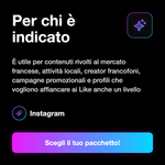 Commenti Instagram Francesi 🇫🇷 • Engagement Post - Per chi è indicato: È utile per contenuti rivolti al mercato francese, attività locali, creator francofoni, campagne promozionali e profili che vogliono affiancare ai Like anche un livello