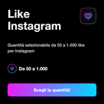Like Instagram Francesi 🇫🇷 • Engagement e Visibilità - Like Instagram: Quantità selezionabile da 50 a 1.000 like per Instagram