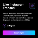 Like Instagram Francesi 🇫🇷 • Engagement e Visibilità - Like Instagram Francesi: Servizio dedicato a chi vuole aumentare i Like Instagram provenienti da profili francesi e rendere più coerente la presenza del proprio contenuto con un pubblico