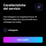 Like Instagram Francesi 🇫🇷 • Engagement e Visibilità - Caratteristiche del servizio: Like Instagram con targeting Francia 🇫🇷. Pacchetti adatti sia a piccoli profili sia a campagne più ampie