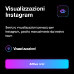 Visualizzazioni Instagram Italiane 🇮🇹 • Reel e Video - Visualizzazioni Instagram: Servizio visualizzazioni pensato per Instagram, gestito manualmente dal nostro team