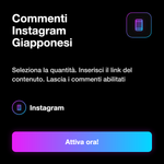 Commenti Instagram Giapponesi 🇯🇵 • Engagement Post - Commenti Instagram Giapponesi: Seleziona la quantità. Inserisci il link del contenuto. Lascia i commenti abilitati