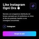 Like Instagram Ogni Ora ⏱️ • Likes per Hour - Like Instagram Ogni Ora ⏱️: Servizio con erogazione distribuita nel tempo, pensato per chi preferisce un ritmo di like più graduale rispetto a una consegna concentrata