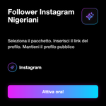 Follower Instagram Nigeriani 🇳🇬 • Crescita Profilo - Follower Instagram Nigeriani: Seleziona il pacchetto. Inserisci il link del profilo. Mantieni il profilo pubblico