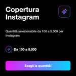 Copertura Instagram 📈 • Reach - Copertura Instagram: Quantità selezionabile da 100 a 5.000 per Instagram