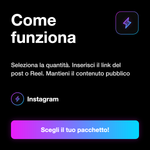 Repost Instagram 🔁 • Ripubblicazioni e Condivisioni - Come funziona: Seleziona la quantità. Inserisci il link del post o Reel. Mantieni il contenuto pubblico