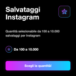 Salvataggi Instagram 💾 • Instagram Saves - Salvataggi Instagram: Quantità selezionabile da 100 a 10.000 salvataggi per Instagram