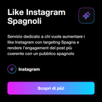 Like Instagram Spagnoli 🇪🇸 • Engagement e Visibilità - Like Instagram Spagnoli: Servizio dedicato a chi vuole aumentare i like Instagram con targeting Spagna e rendere l’engagement del post più coerente con un pubblico spagnolo