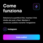 Like Instagram Spagnoli 🇪🇸 • Engagement e Visibilità - Come funziona: Seleziona la quantità di like. Inserisci il link diretto del post o Reel. Mantieni il contenuto pubblico durante l’erogazione