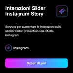 Interazioni Slider Instagram Story 🎚️ • Story Slider - Interazioni Slider Instagram Story ️: Servizio per aumentare le interazioni sullo sticker Slider presente in una Storia Instagram
