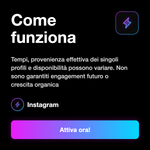 Follower Instagram Turchi 🇹🇷 • Crescita Profilo - Come funziona: Tempi, provenienza effettiva dei singoli profili e disponibilità possono variare. Non sono garantiti engagement futuro o crescita organica