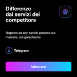 ISCRITTI ITALIANI TELEGRAM - Differenze dai servizi dei competitors: Rispetto ad altri servizi presenti sul mercato, noi garantiamo: