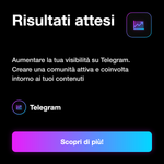 ISCRITTI ITALIANI TELEGRAM - Risultati attesi: Aumentare la tua visibilità su Telegram. Creare una comunità attiva e coinvolta intorno ai tuoi contenuti