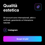 LIKE AUTOMATICI INSTAGRAM - Qualità estetica: Gli account sono internazionali, attivi e verificati, garantendo un’interazione naturale
