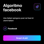 Like Italiani Facebook 🇮🇹 • Engagement Post - Algoritmo facebook: Like italiani spingono post nel feed di utenti italiani