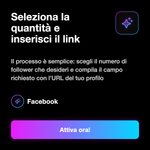 LIKE POST FACEBOOK - Seleziona la quantità e inserisci il link: Il processo è semplice: scegli il numero di follower che desideri e compila il campo richiesto con l'URL del tuo profilo