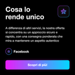 LIKE POST FACEBOOK - Cosa lo rende unico: A differenza di altri servizi, la nostra offerta si concentra su un approccio sicuro e rapido, con una consegna ponderata che mira a mantenere un aspetto autentico