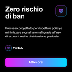 LIKE+COMMENTI ITALIANI TIKTOK • Real HQ 100% Organci 🇮🇹 - Zero rischio di ban: Processo progettato per rispettare policy e minimizzare segnali anomali grazie all'uso di account reali e distribuzione graduale