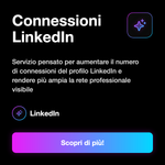 Connessioni LinkedIn 🤝 • Crescita Rete Professionale - Connessioni LinkedIn: Servizio pensato per aumentare il numero di connessioni del profilo LinkedIn e rendere più ampia la rete professionale visibile