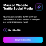 Traffico Website Mascherato 🎭, selezione quantità di visite per URL pubblico